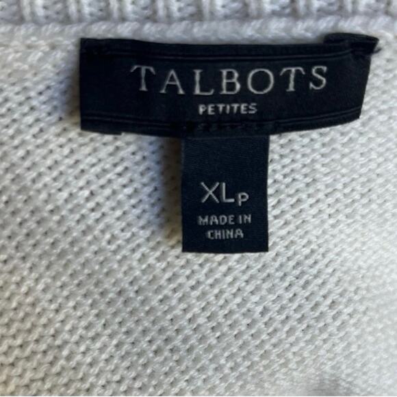 Talbots Christmas Tree Sweater Holiday Striped Women's Size XL P Wool Blend - Picture 5 of 7